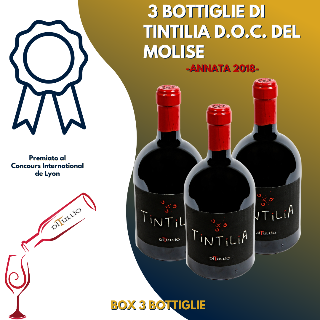 TINTILIA D.O.C. DEL MOLISE 2018 (Box 3 bottiglie)
